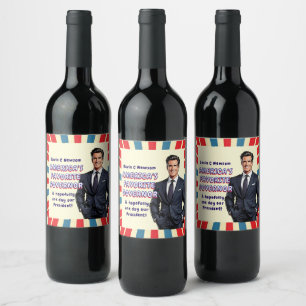 Gavin C Newsom America's Favourite Governor Wine Label
