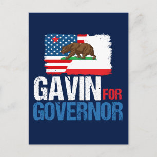 Gavin for Governor of California in 2018 Postcard