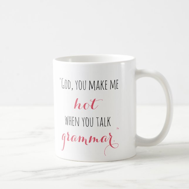 Gavin Grammar Quote Mug (Right)