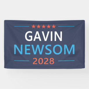 Gavin Newsom 2028 For President Banner
