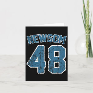 Gavin Newsom 2028 For President Election Campaign Card