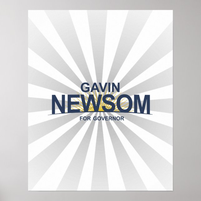 Gavin Newsom for Governor Poster (Front)