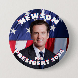 Gavin Newsom for President  7.5 Cm Round Badge