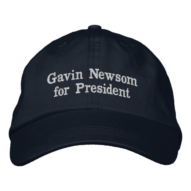 Gavin Newsom for President Embroidered Hat (Front)