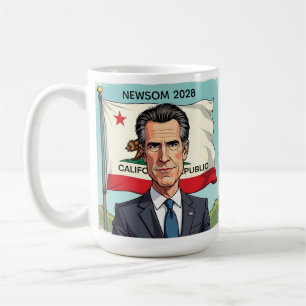 Gavin Newsom for President Political Coffee Mug