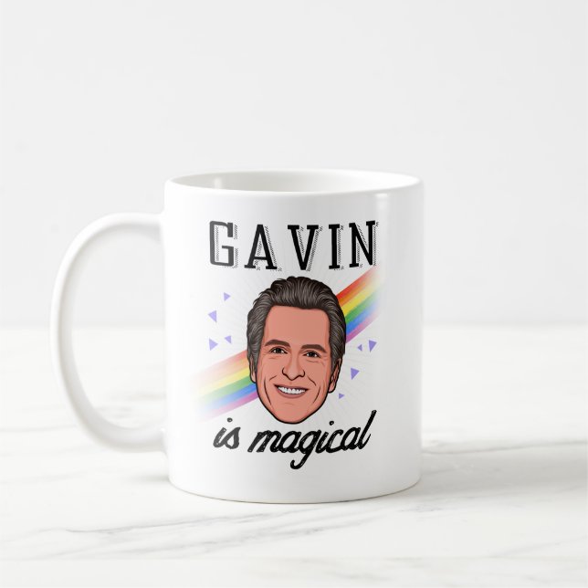Gavin Newsom is Magical Coffee Mug (Left)