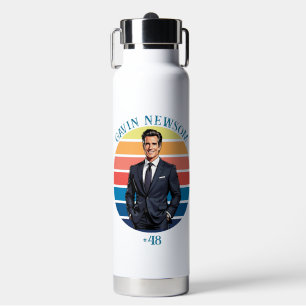 Gavin Newsom Vintage #48 Water Bottle