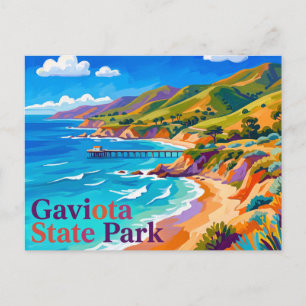 Gaviota State Park California Postcard