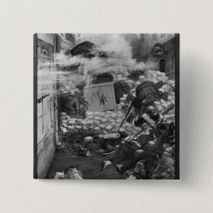 Gavroche Collecting Cartridges 15 Cm Square Badge