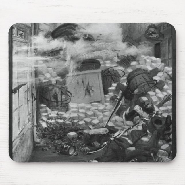 Gavroche Collecting Cartridges Mouse Pad (Front)