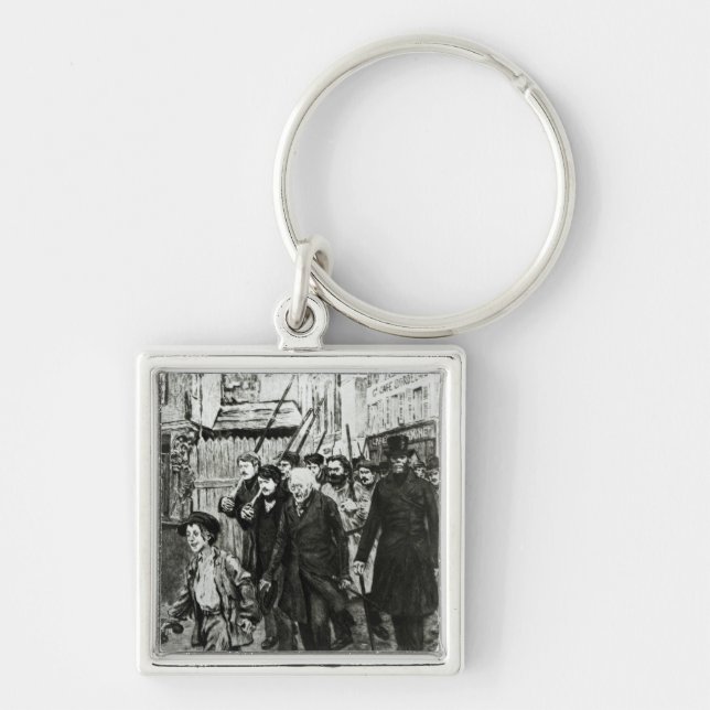 Gavroche Leading a Demonstration Key Ring (Front)