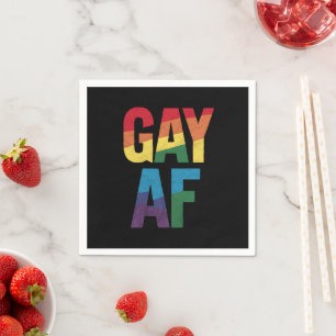 Gay AF LGBT Pride Gay Gift Pride Month Napkin