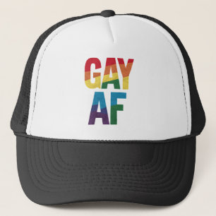 Gay AF LGBT Pride Gay Gift Pride Month Trucker Hat