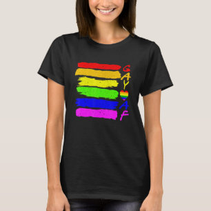 Gay Af Pride Month Lgbt Lgbtq Flag Rainbow Grunge T-Shirt