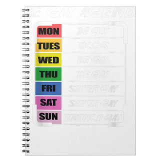 Gay agenda Gay Or Lesbian  Notebook