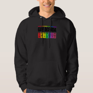 Gay Agenda Pride Lgbtq Rainbow Transgender Bisexua Hoodie