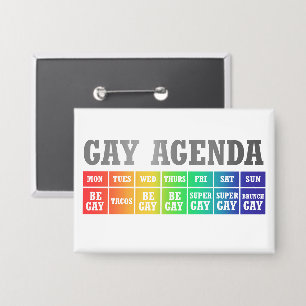 Gay Agenda   Rainbow Ombre Funny Gay Pride