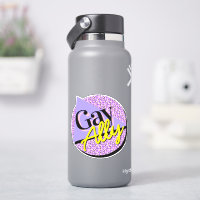 Gay Ally Purple Yellow 80s Memphis Style