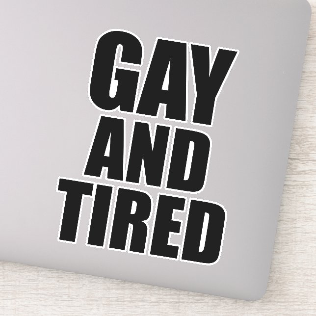 Gay and tired (Detail)