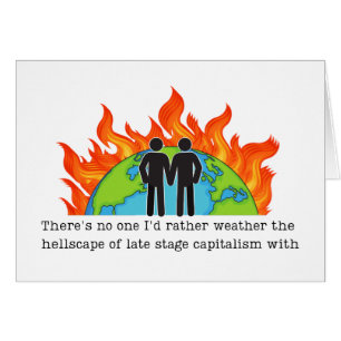 Gay Anniversary Liberal Humour Funny Card 