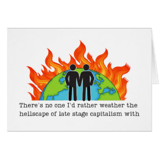 Gay Anniversary Liberal Humour Funny Card 