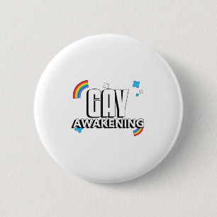 Gay Awakening 6 Cm Round Badge