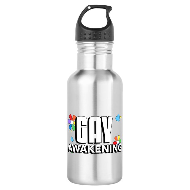 Gay Awakening 710 Ml Water Bottle (Front)