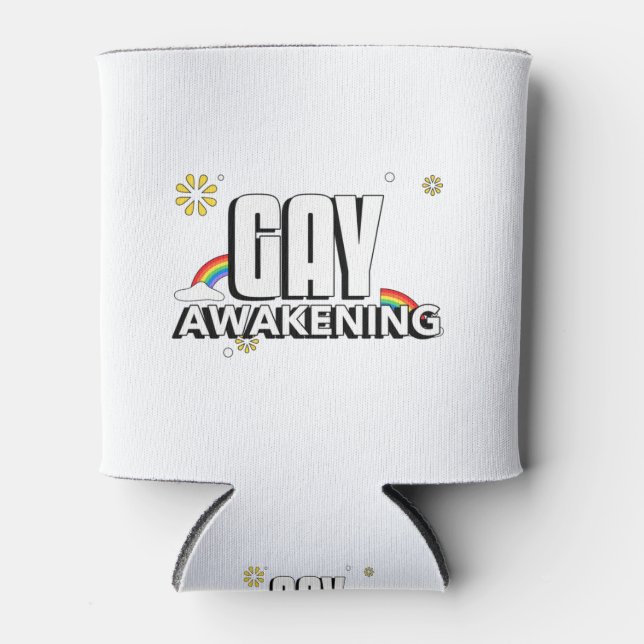 Gay Awakening Can Cooler (Front)