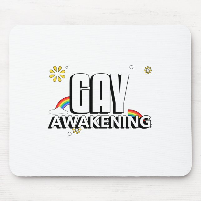 Gay Awakening Mouse Pad (Front)