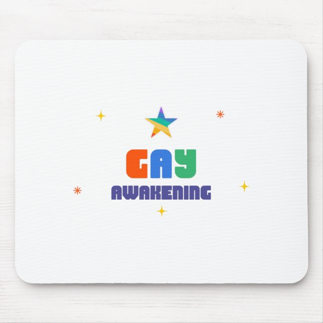 Gay Awakening Mouse Pad (Front)