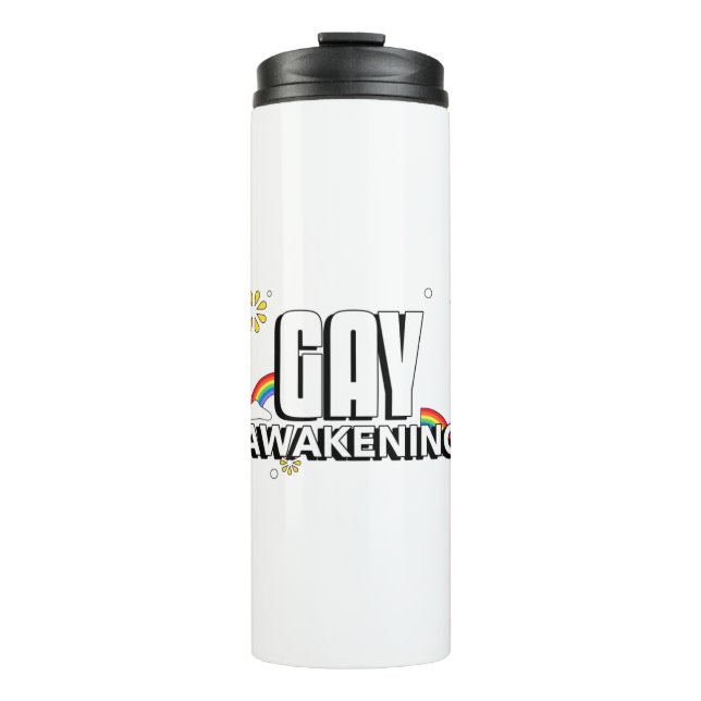 Gay Awakening Thermal Tumbler (Front)