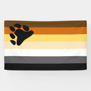 Gay Bear Brotherhood Flag Banner