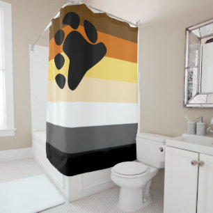 Gay Bear Brotherhood Flag Shower Curtain
