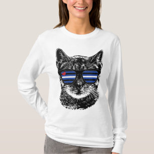 Gay Bear Cat Leather Pride Flag Colours Distressed T-Shirt