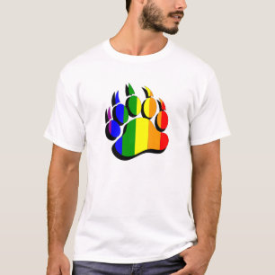 Gay Bear claw rainbow with black shadow - Shirt