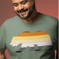 Gay Bear Flag Brown Striped LGBT