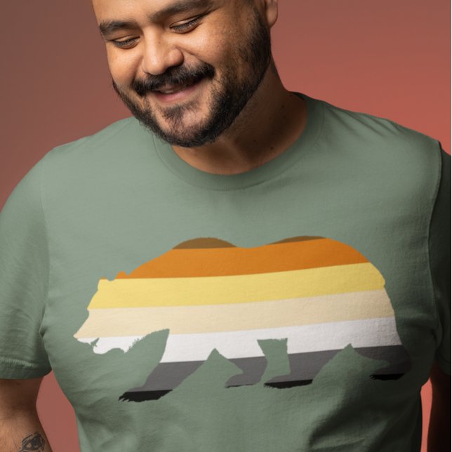 Gay Bear Flag Brown Striped LGBT T-Shirt (Creator Uploaded)