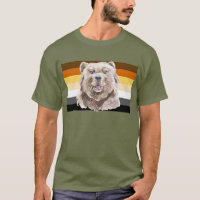 Gay Bear Flag Brown Striped