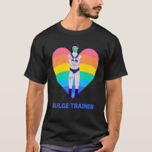 Gay Bear Gay Daddy Bulge Trainer Rainbow T-Shirt
