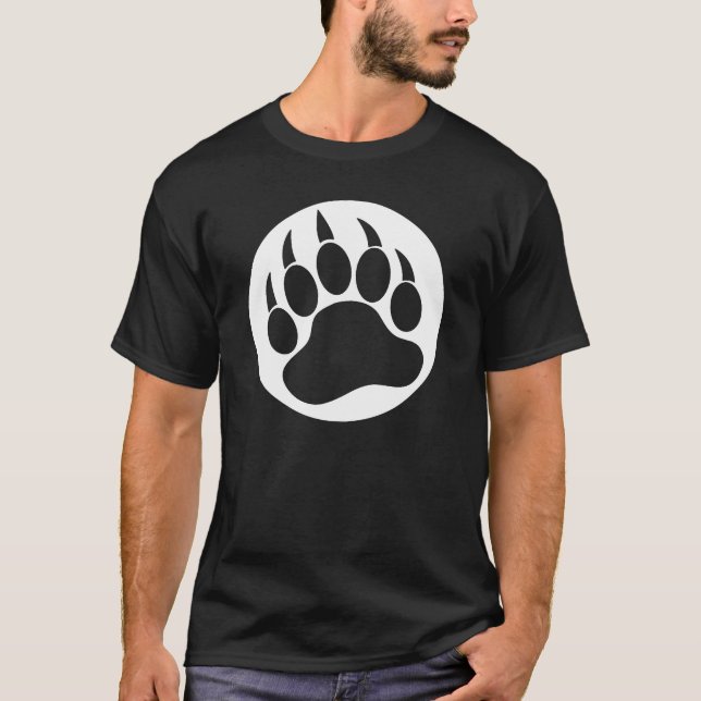 Gay Bear Pride Bear Paw T-Shirt (Front)