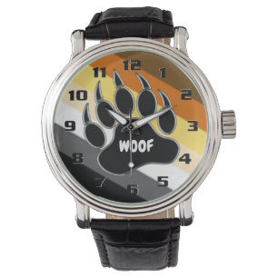 Gay Bear Pride Flag Bear Paw Woof Watch