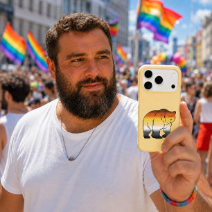 Gay Bear Pride Flag Coloured Bear