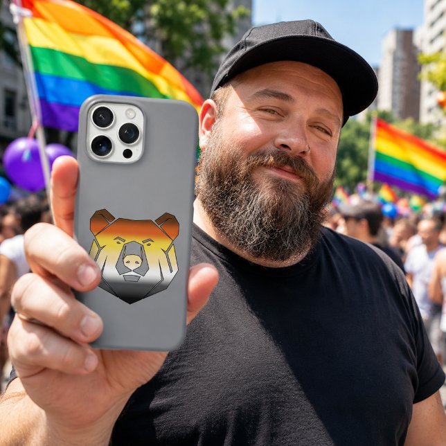 Gay Bear Pride Flag Coloured Bear    Case-Mate iPhone Case (Creator Uploaded)