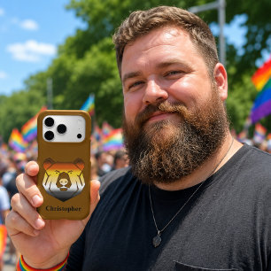 Gay Bear Pride Flag Coloured Bear Name