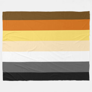 Gay Bear Pride Flag Fleece Blanket