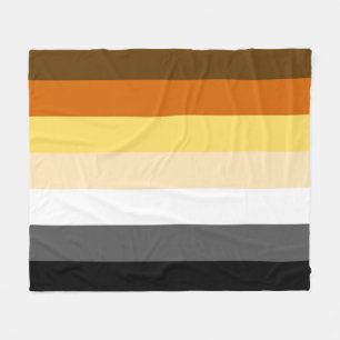 Gay Bear Pride Flag Fleece Blanket
