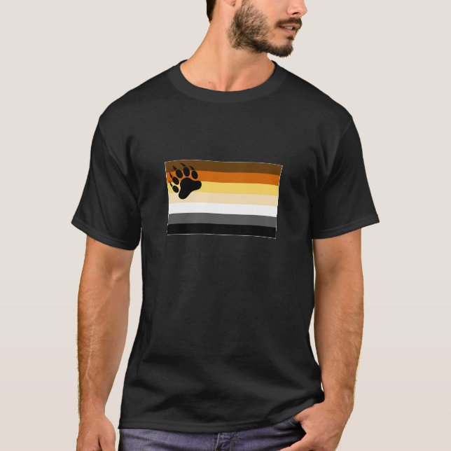 Gay Bear Pride Flag T-Shirt (Front)