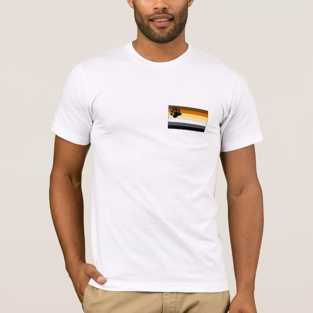 Gay Bear Pride Flag T-Shirt (Front)