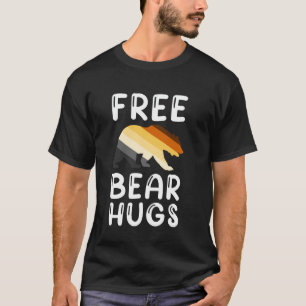 Gay Bear Pride Funny Hugging Bear Retro T-Shirt