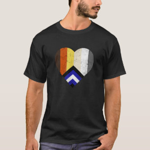 Gay Bear Pride Leather Pride Flag Colours LGBTQ T T-Shirt